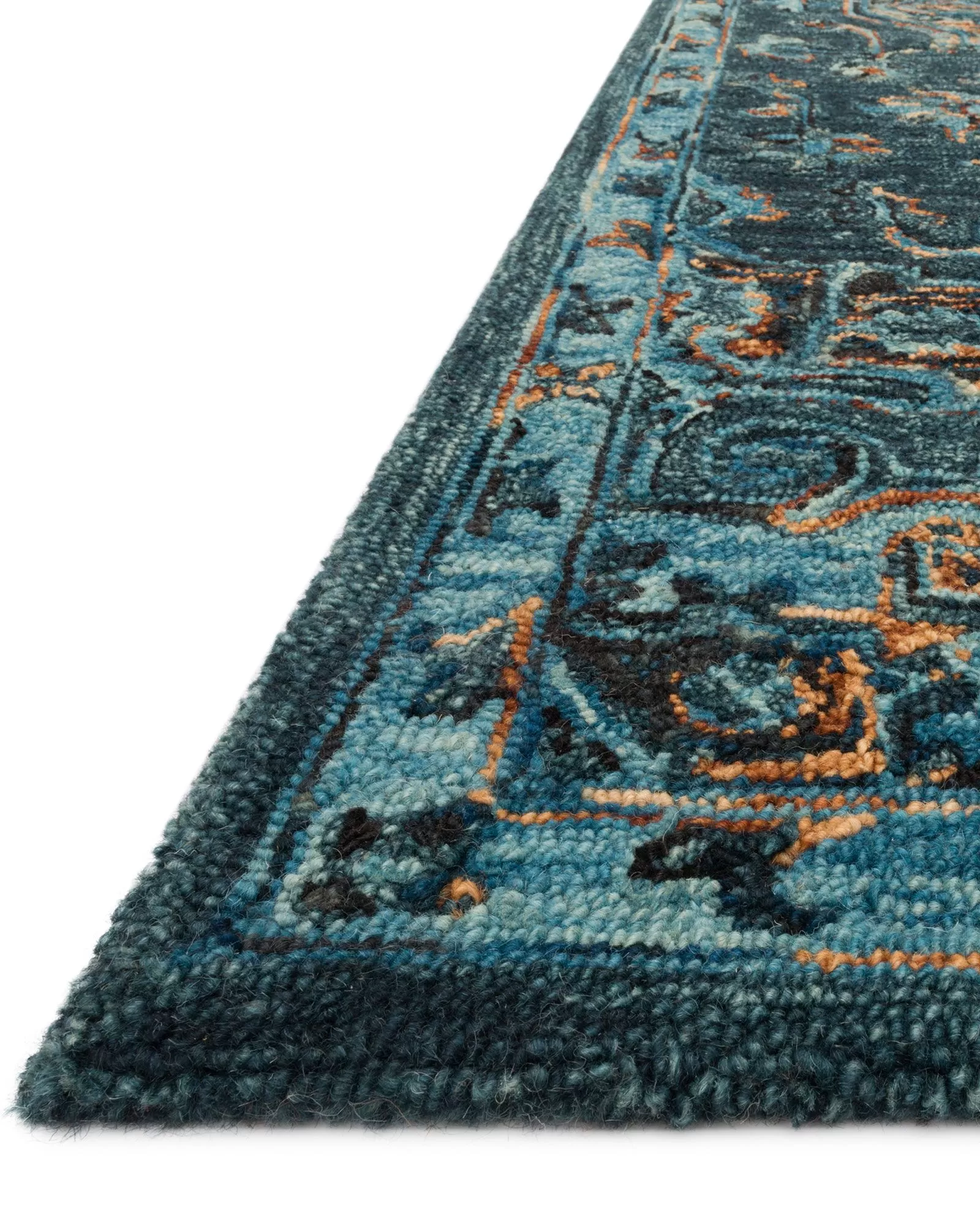 Loloi Victoria VK-15 Teal/Multi Area Rug | Carpet Exchange