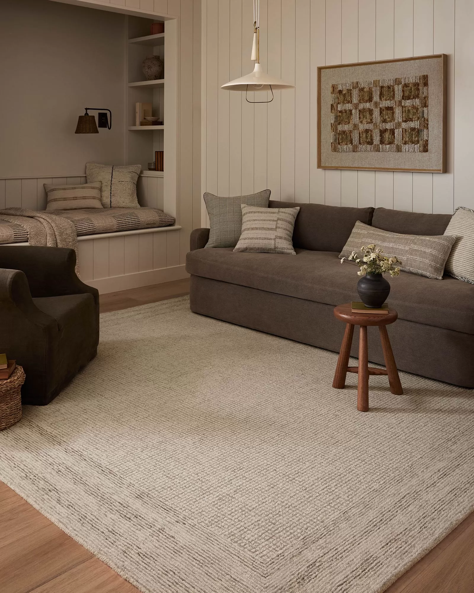 Loloi Windsor WIN-01 Ivory/Stone Area Rug | Carpet Exchange Loloi Windsor WIN-01 Ivory/Stone Area Rug | Carpet Exchange