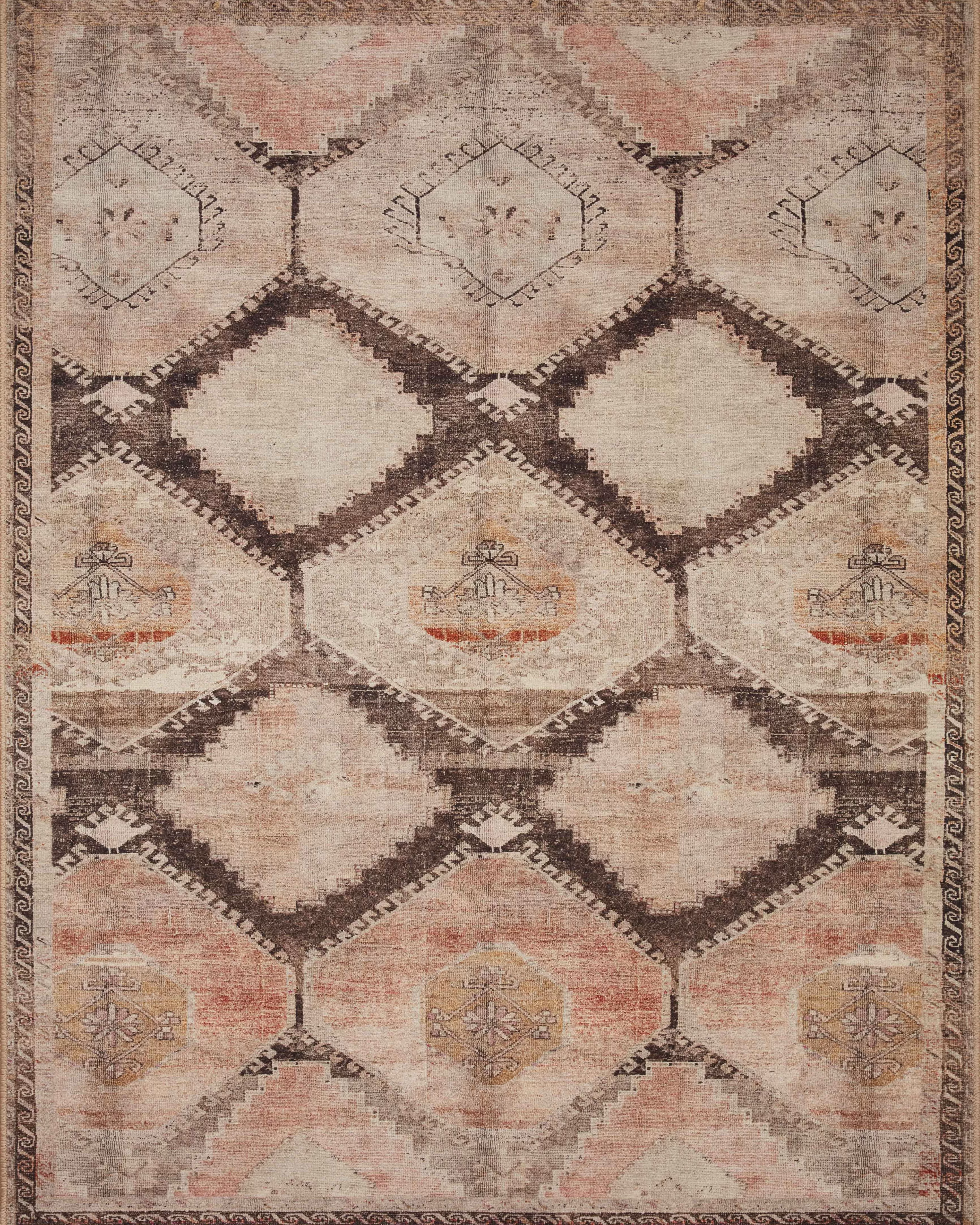 Loloi Wynter WYN-08 Graphite/Blush Rug | Carpet Exchange