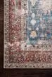 Loren LQ-01 Blue/Brick Area Rug