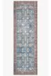 Loren LQ-01 Blue/Brick Area Rug