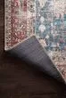 Loren LQ-01 Blue/Brick Area Rug