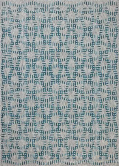 Easton ESN-10 Fog/Teal 2'3"x3'9" Area Rug