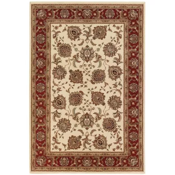 Ariana 117j Ivory/Red Area Rug