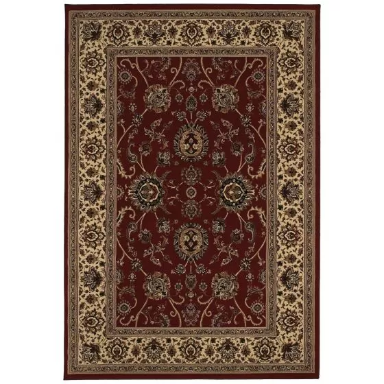 Ariana 130_8 Red/Ivory Area Rug