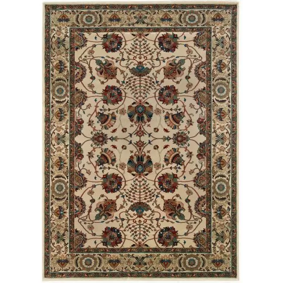 Ariana 431o Ivory/Red Area Rug