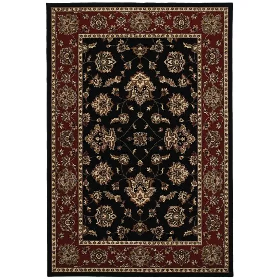 Ariana 623m Black/Red Area Rug
