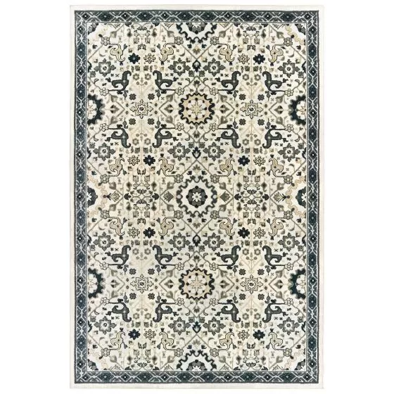 Bowen 73j Ivory/Navy Area Rug