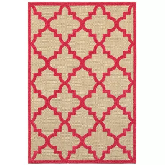 Cayman 660p Sand/Pink Area Rug