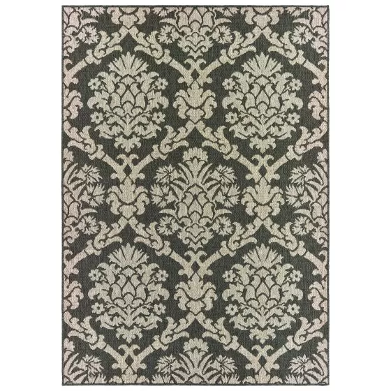 Latitude 8020k Grey/Charcoal Area Rug