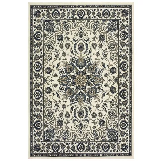 Marina 1248w Ivory/Navy Area Rug