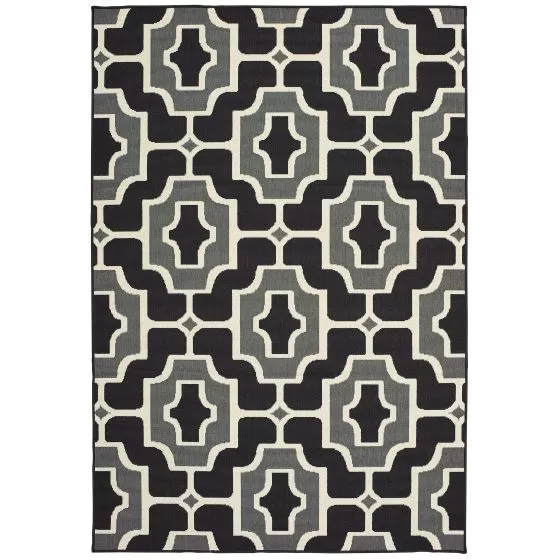 Marina 1491z Black/Grey Area Rug