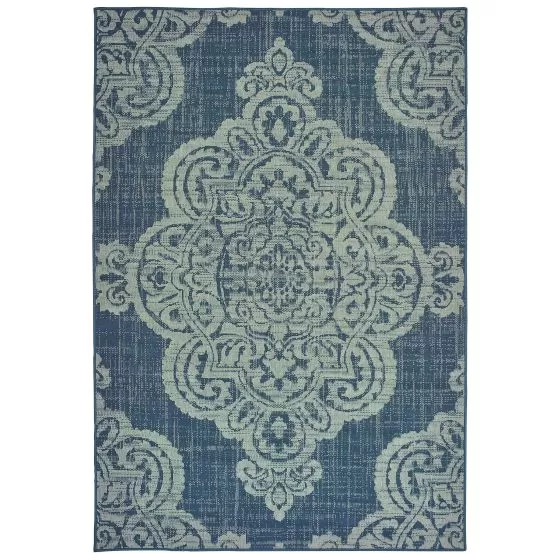 Marina 5929b Navy/Grey Area Rug