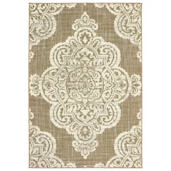 Marina 5929j Tan/Ivory Area Rug
