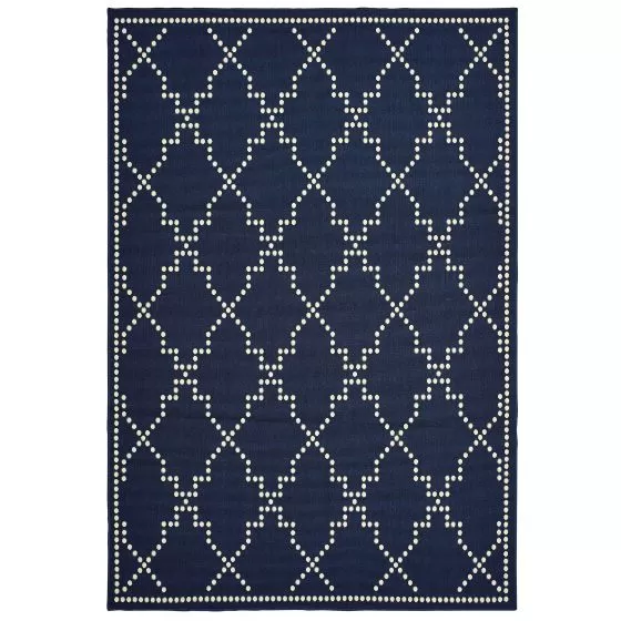Marina 7765b Navy/Ivory Area Rug