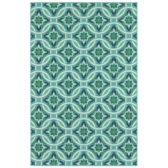 Meridian 5868l Blue/Green Area Rug