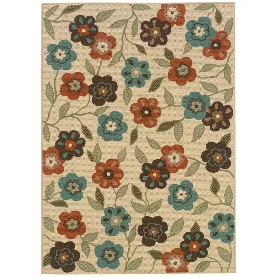 Montego 2267y Ivory/Brown Area Rug