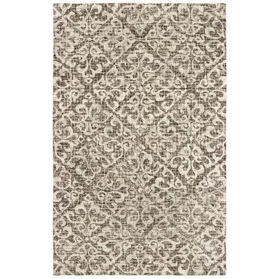 Tallavera 55607 Brown/Ivory Area Rug