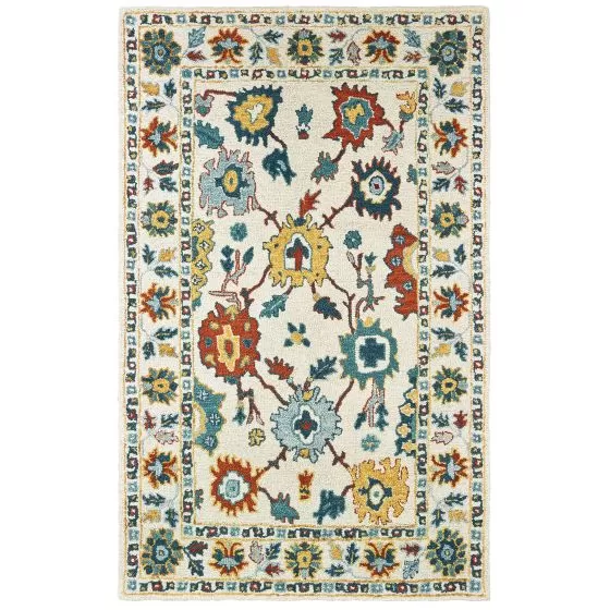 Zahra 75507 Ivory/Gold Area Rug
