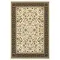 Kashan 108x Ivory/Black Area Rug
