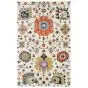 Zahra 75502 Ivory/Orange Area Rug