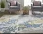 Everley 8645F Gray/Blue/Gold Area Rug