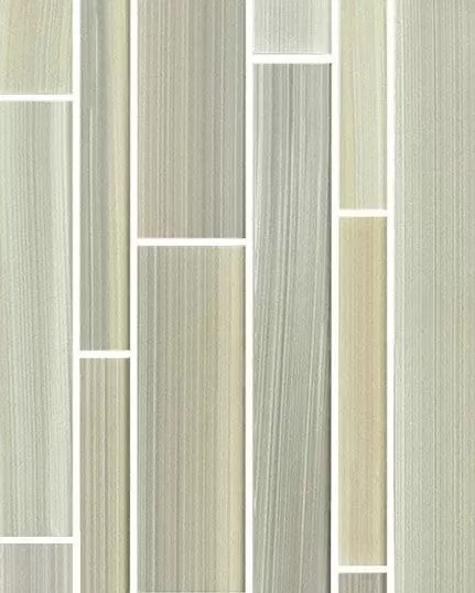 Translucent Fresco Glass Brushed Basil Tile