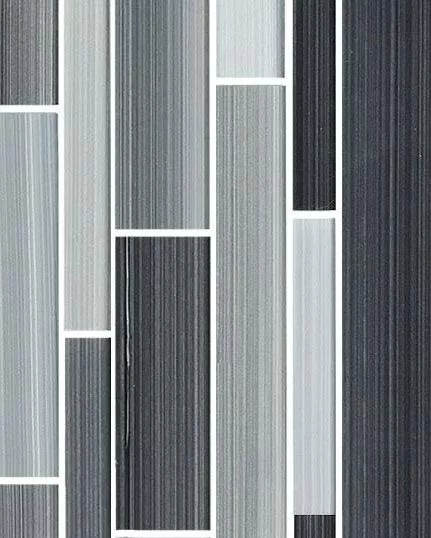 Translucent Fresco Glass Brushed Carbon Tile