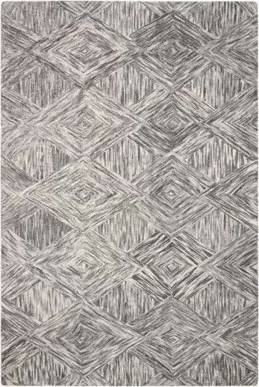 Interlock ITL01 Charcoal 3'9"x5'9" Area Rug