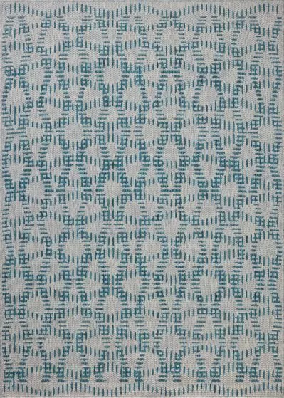 Easton ESN-10 Fog/Teal 2'3"x3'9" Area Rug