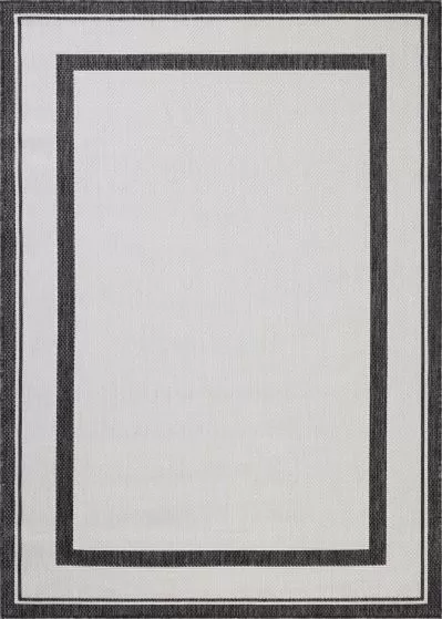 Easton ESN-11 Onyx/Ivory 2'3"x3'9" Area Rug