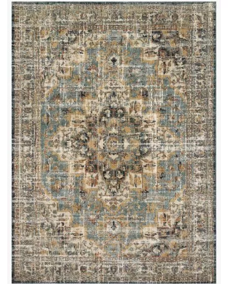 James JAE-04 Sky/Multi Area Rug