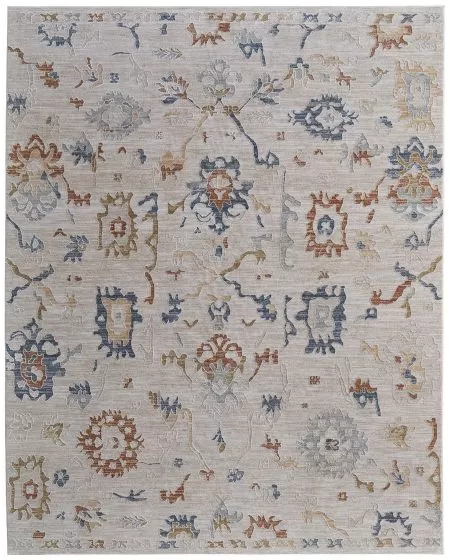 Pasha 39M8F Ivory/Blue/Gold Area Rug