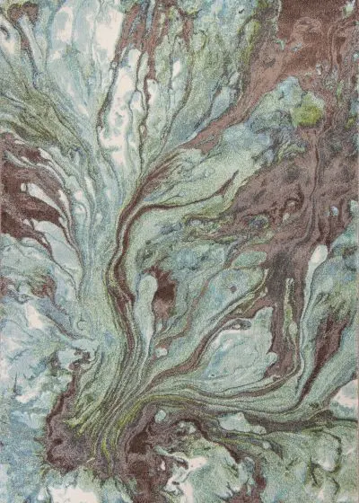 Illusions 6203 Seafoam Watercolors Area Rug