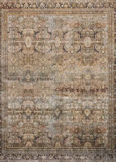Layla LAY-03 Olive/Charcoal Area Rug