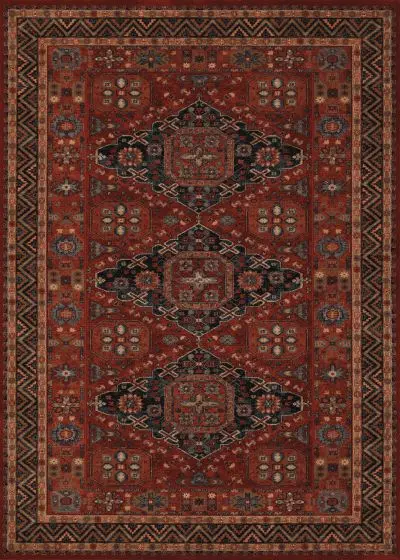 Old World Classic Kashkai Burgundy Area Rug