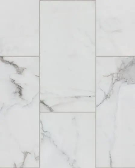 Synergy Platinum White 12"x24" Travertine Luxury Vinyl Tile