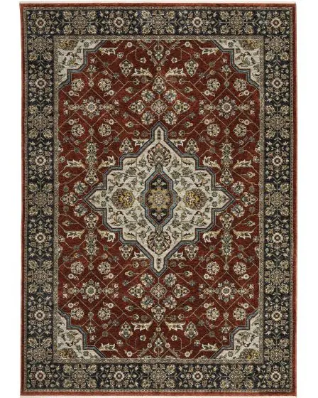 Aberdeen 4151r Red/Blue Area Rug