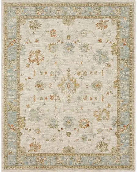 Adalia Iznik Cream Area Rug