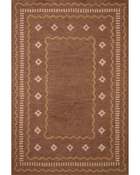 Alfie ALF-03 Clay/Spice 2'3"x3'9" Area Rug