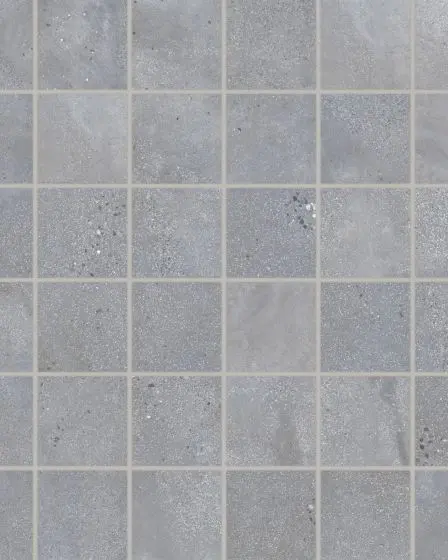 Area 51 Steel Matte Glazed Porcelain 2"x2" Mosaic Tile