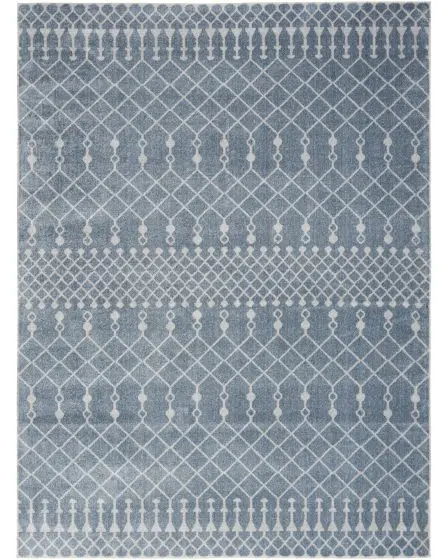 Astra Machine Washable ASW10 Blue Area Rug