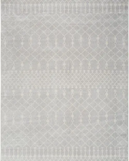 Astra Machine Washable ASW10 Grey Area Rug