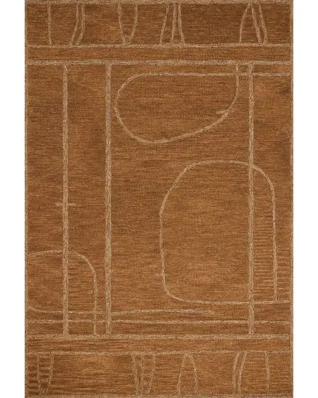Barrow BAR-03 Clay/Natural 2'3"x3'9" Area Rug