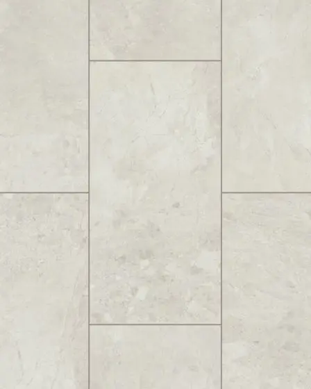 Korlok Select Bianco Breccia Marble 37"x18" Luxury Vinyl
