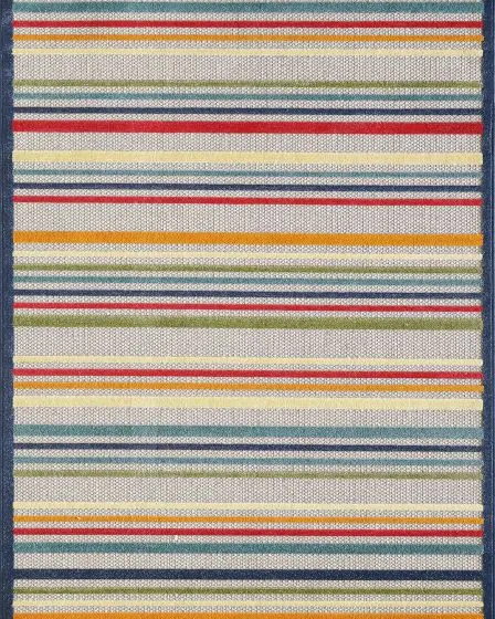 Calla 6927 Ivory/Multi Stripes Area Rug