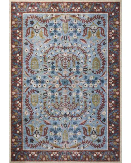 Canopy CNP-03 Red/Blue 2'0"x3'0" Area Rug