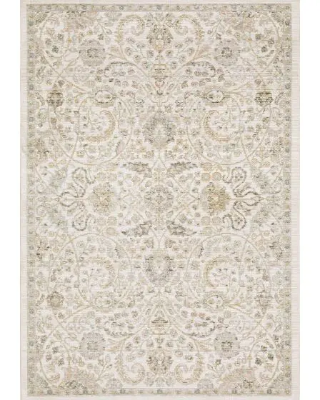 Cavett CAV05 Ivory/Gold 2'7"x7'9" Runner Rug