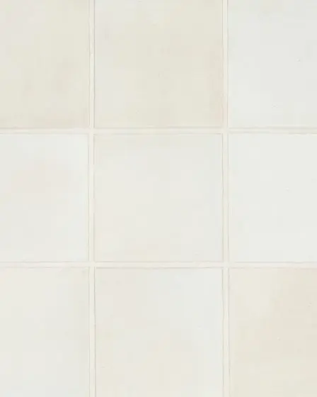 Celine Matte White Glazed Porcelain 4"x4" Square Field Tile