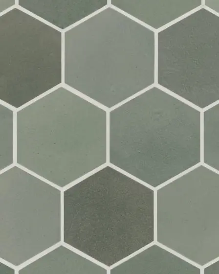 Celine Sage Matte Glazed Porcelain 4.5"x4" Hexagon Field Tile